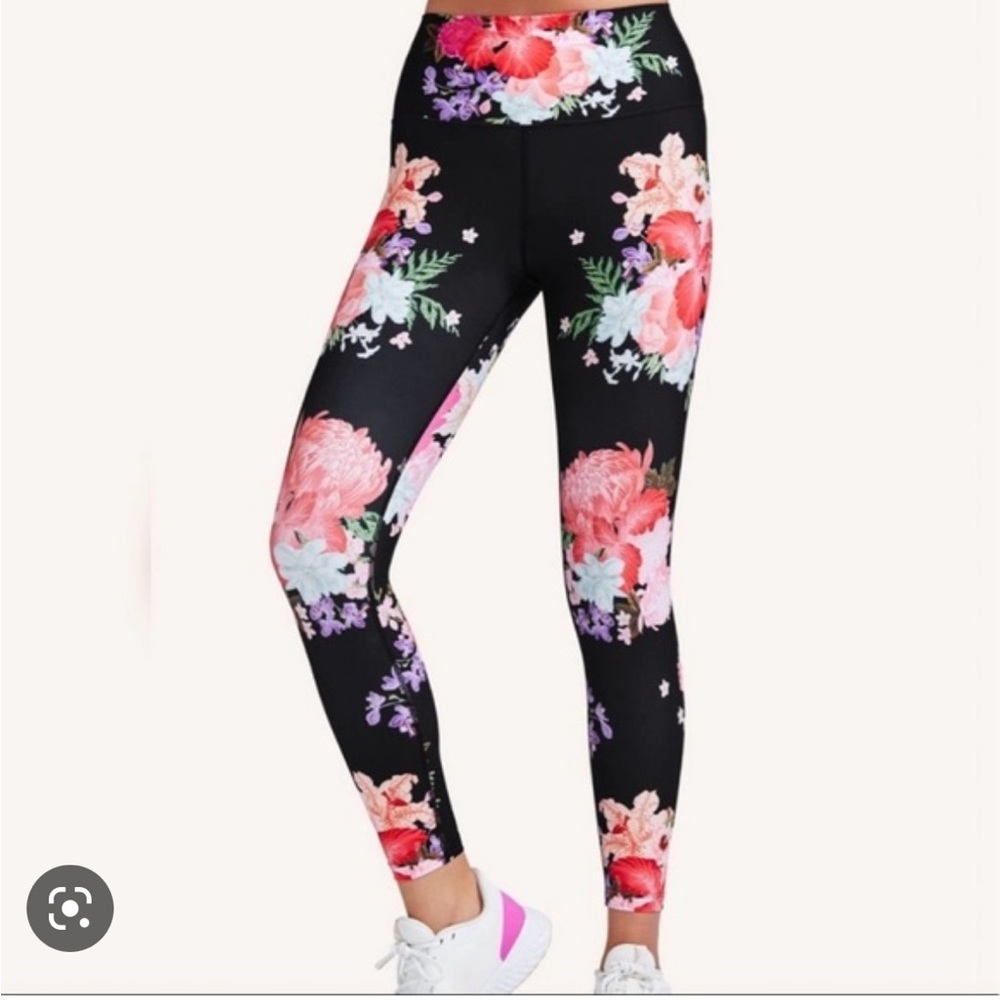 Peloton Floral Cadence Legging Black Size S